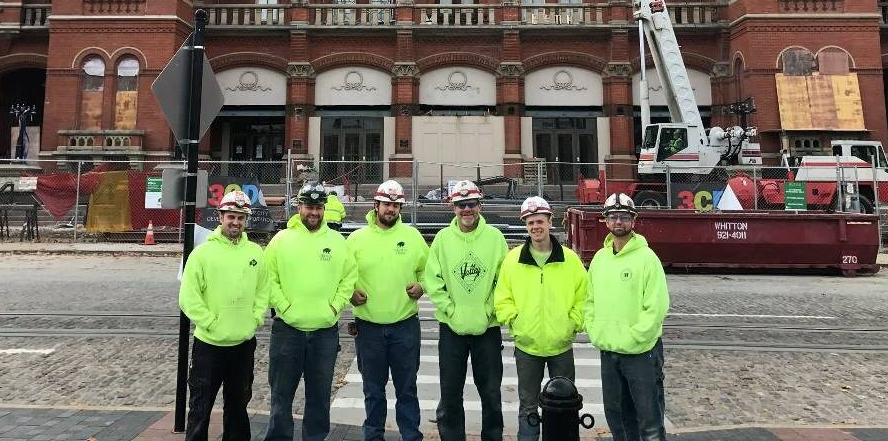 Cincinnati Music Hall renovation workers